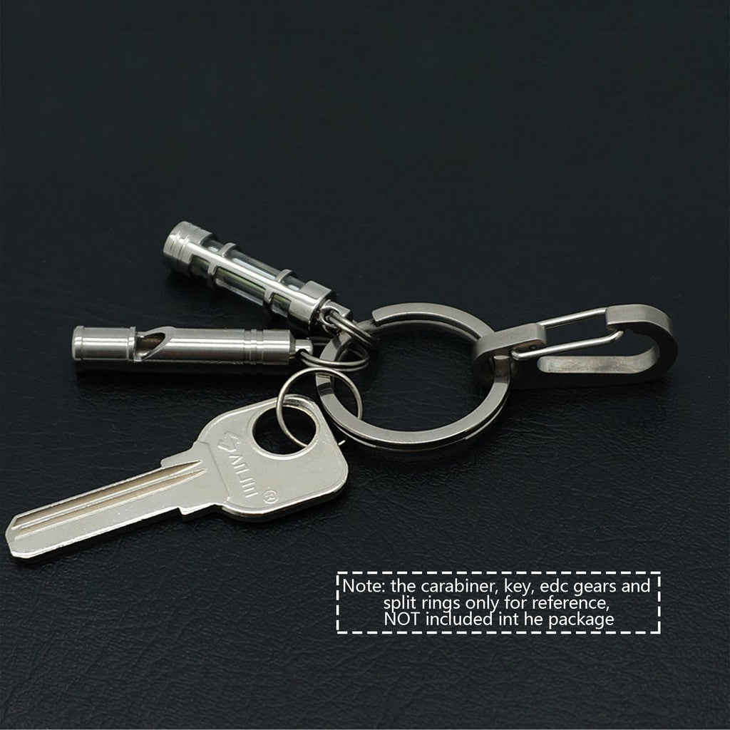TIKING 10pcs/Lots Titanium Small Split Rings Ti Micro Split Key Ring  Keychain EDC Keyring (10mm)